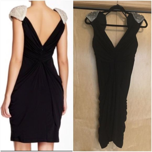 Issue New York Embellished Shoulder Holiday Dress - Picture 2 of 15